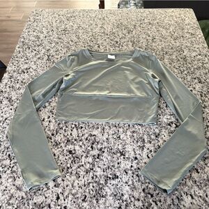 Sleek Long Sleeve Crop Top